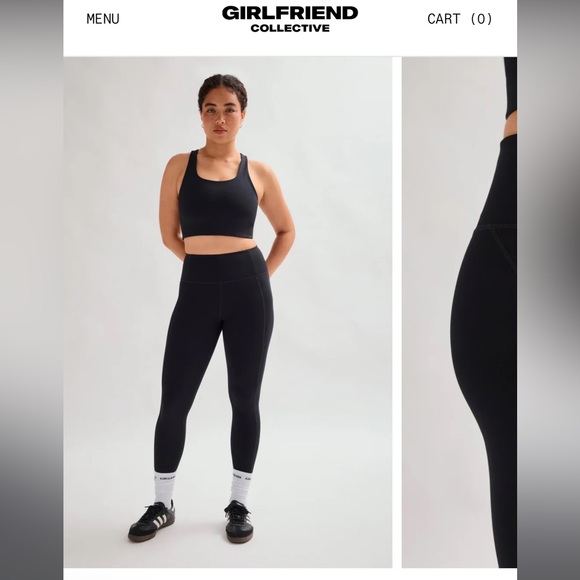 Girlfriend Collective Midnight Black Leggings - Picture 1 of 1